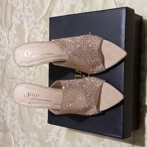 Olivia Ferguson Pink Beaded Heels, 6.5